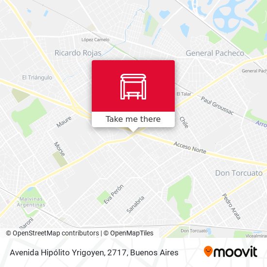 Mapa de Avenida Hipólito Yrigoyen, 2717