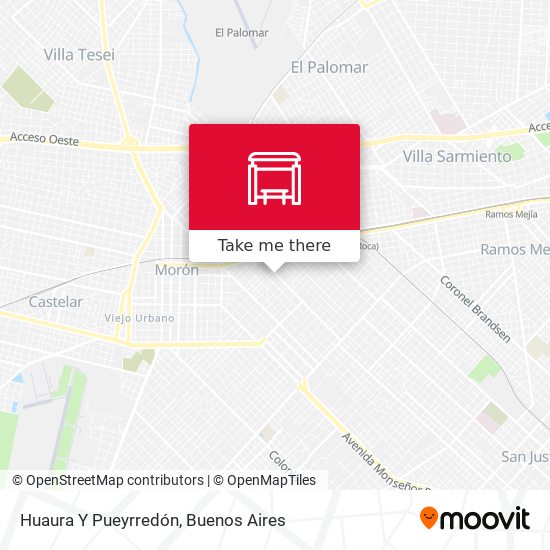 Huaura Y Pueyrredón map
