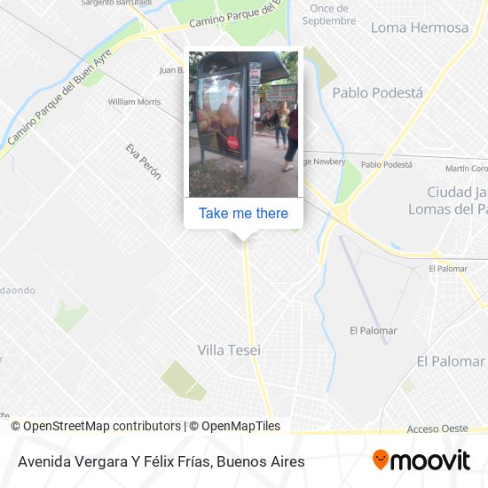 Avenida Vergara Y Félix Frías map