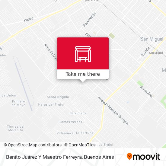 Mapa de Benito Juárez Y Maestro Ferreyra
