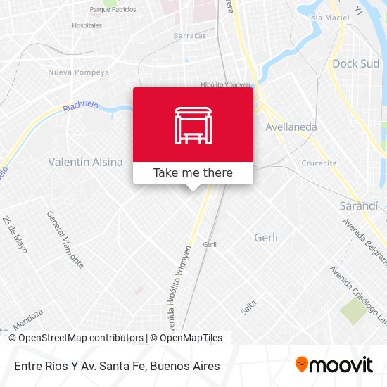 Entre Ríos Y Av. Santa Fe map