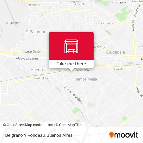 Mapa de Belgrano Y Rondeau