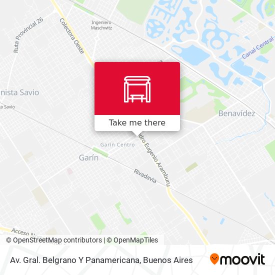 Mapa de Av. Gral. Belgrano Y Panamericana
