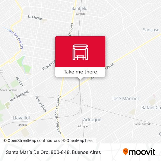 Santa María De Oro, 800-848 map