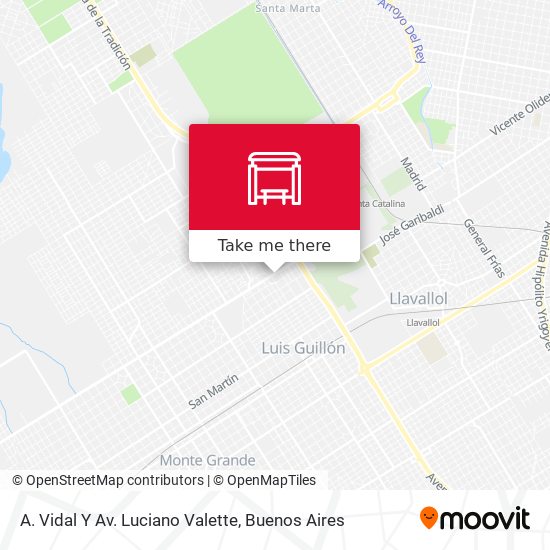A. Vidal Y Av. Luciano Valette map