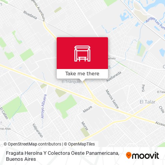 Fragata Heroína Y Colectora Oeste Panamericana map