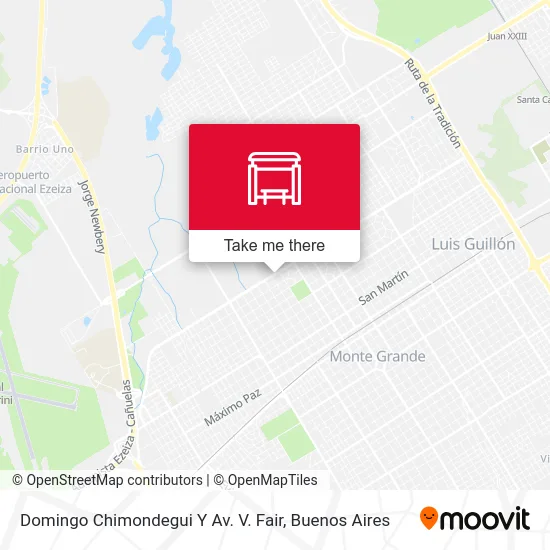 Domingo Chimondegui Y Av. V. Fair map