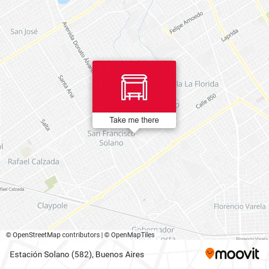 Estación Solano (582) map
