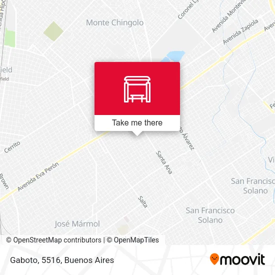 Gaboto, 5516 map