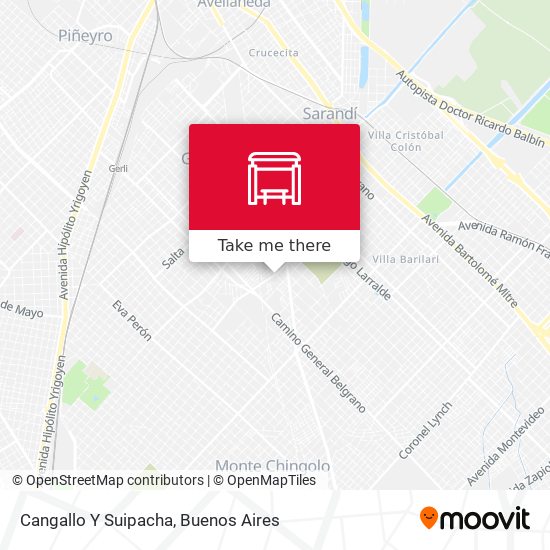 Mapa de Cangallo Y Suipacha