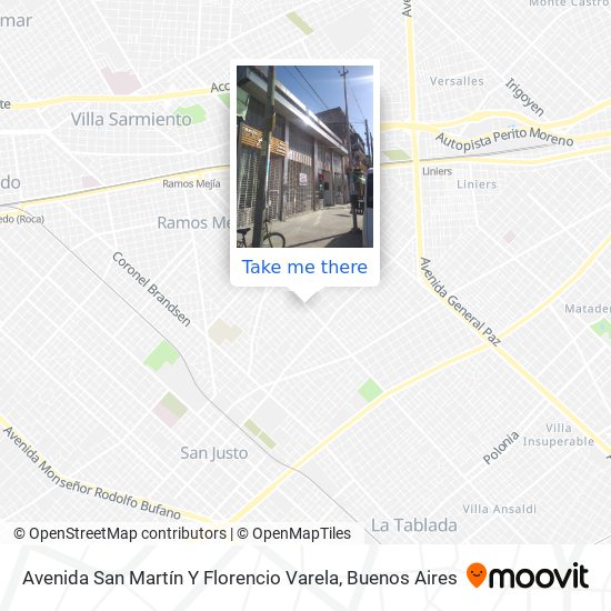 Mapa de Avenida San Martín Y Florencio Varela