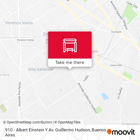 910 - Albert Einstein Y Av. Guillermo Hudson map