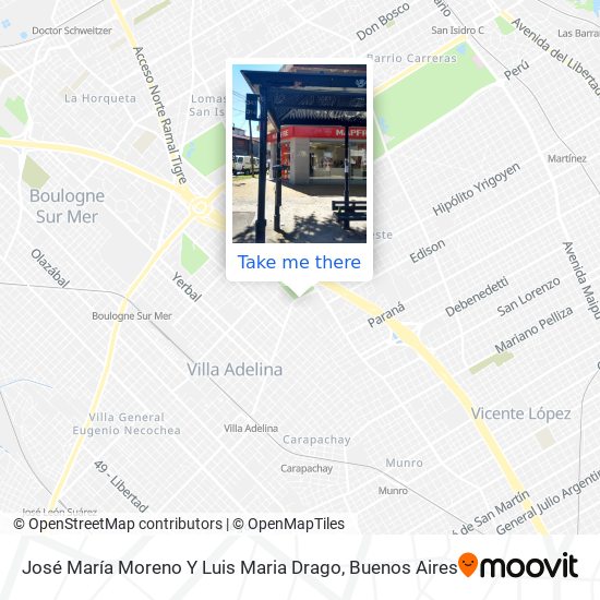 Mapa de José María Moreno Y Luis Maria Drago