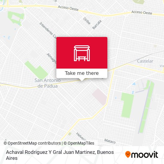 Achaval Rodriguez Y Gral Juan Martinez map