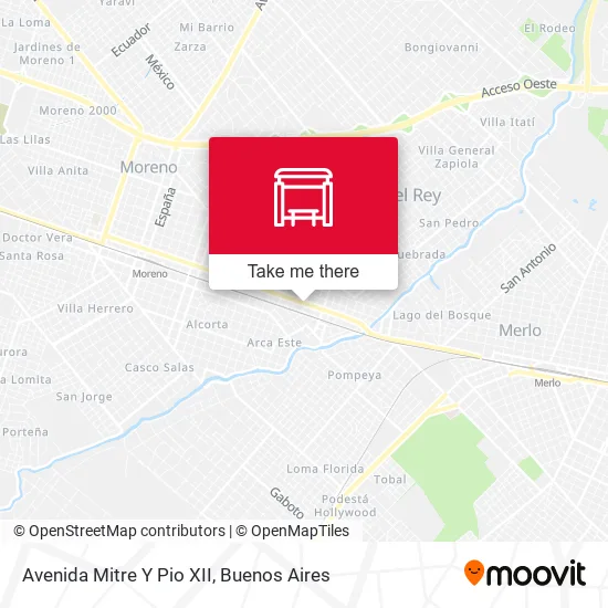 Avenida Mitre Y Pio XII map