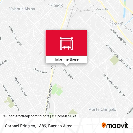 Mapa de Coronel Pringles, 1389