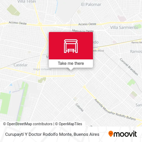 Curupaytí Y Doctor Rodolfo Monte map