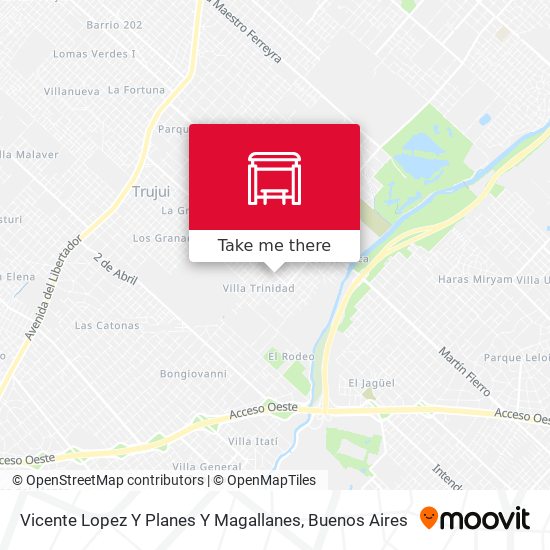 Mapa de Vicente Lopez Y Planes Y Magallanes