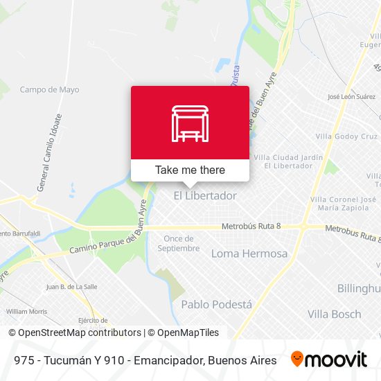 Mapa de 975 - Tucumán Y 910 - Emancipador