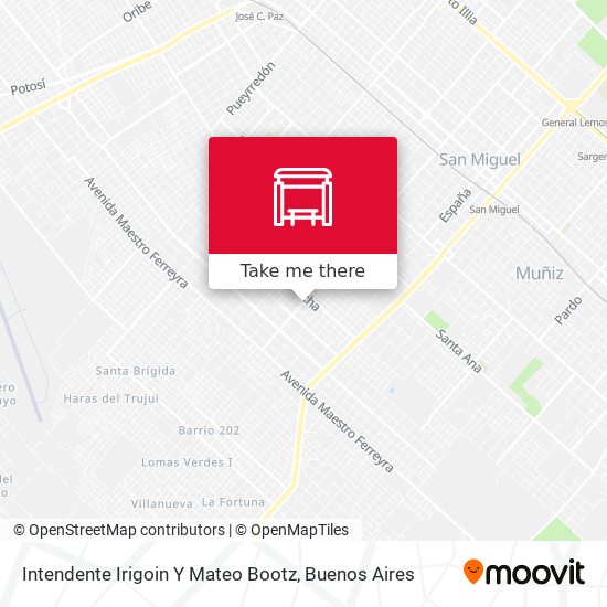 Intendente Irigoin Y Mateo Bootz map