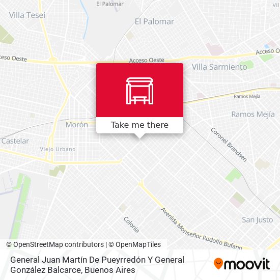 General Juan Martín De Pueyrredón Y General González Balcarce map
