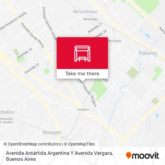 Avenida Antártida Argentina Y Avenida Vergara map