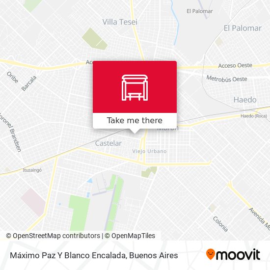 Mapa de Máximo Paz Y Blanco Encalada