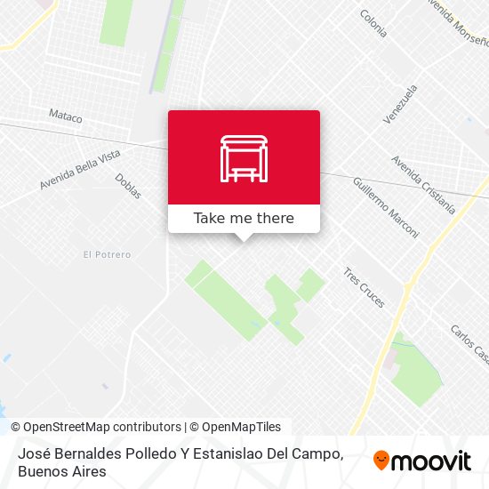 José Bernaldes Polledo Y Estanislao Del Campo map