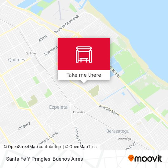 Santa Fe Y Pringles map