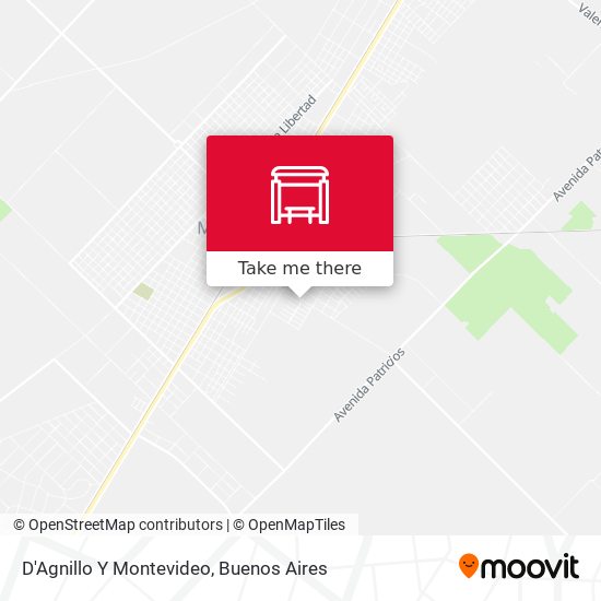 D'Agnillo Y Montevideo map