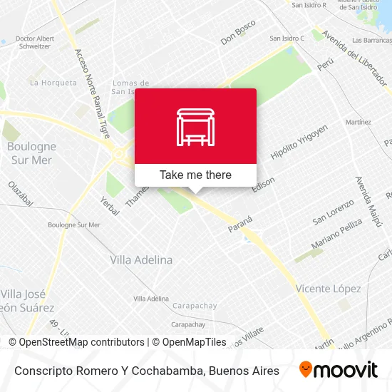 Conscripto Romero Y Cochabamba map
