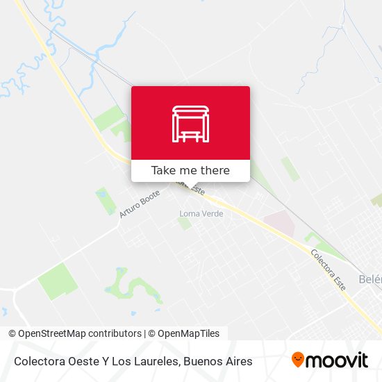 Colectora Oeste Y Los Laureles map