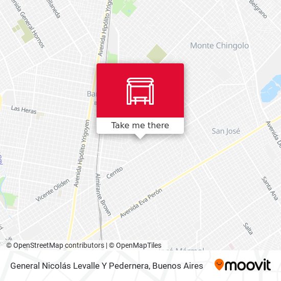 Mapa de General Nicolás Levalle Y Pedernera