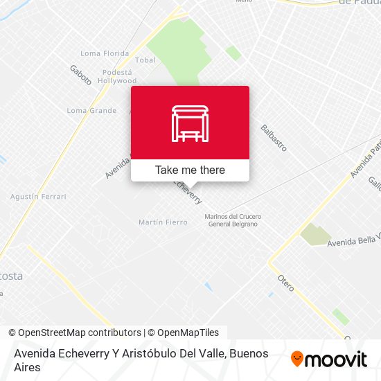Mapa de Avenida Echeverry Y Aristóbulo Del Valle