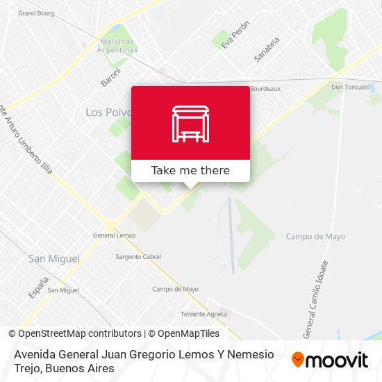 Avenida General Juan Gregorio Lemos Y Nemesio Trejo map