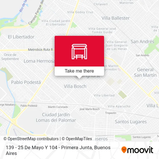 139 - 25 De Mayo Y 104 - Primera Junta map