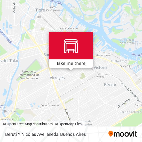 Mapa de Beruti Y Nicolás Avellaneda