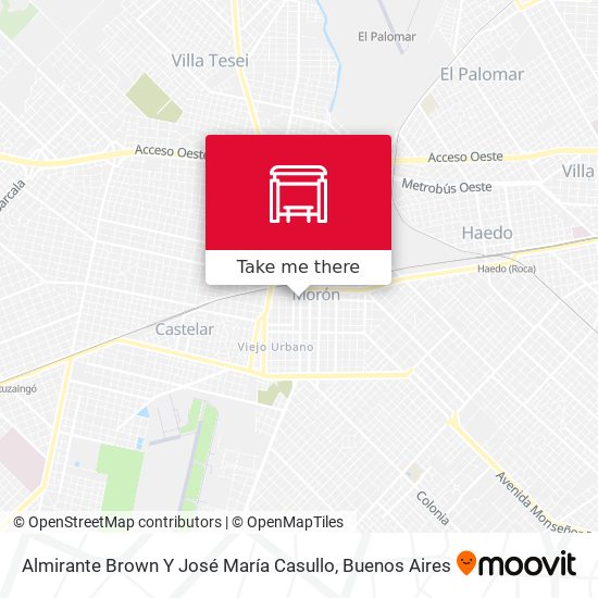 Almirante Brown Y José María Casullo map