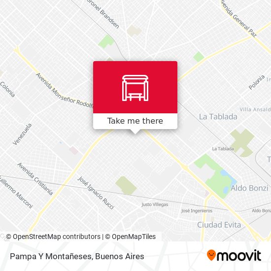 Pampa Y Montañeses map