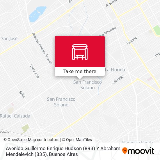 Avenida Guillermo Enrique Hudson (893) Y Abraham Mendelevich (835) map