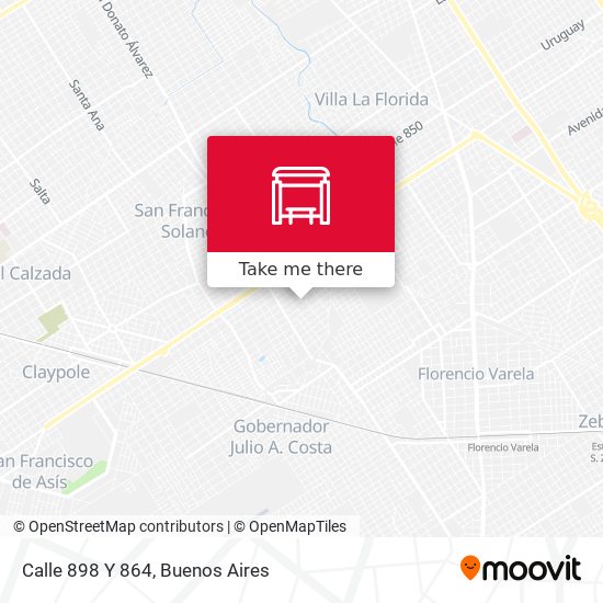 Mapa de Calle 898 Y 864
