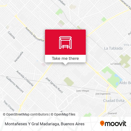 Mapa de Montañeses Y Gral Madariaga