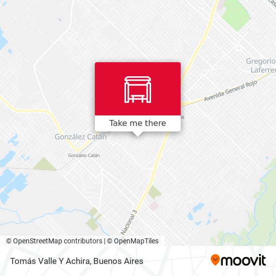 Tomás Valle Y Achira map