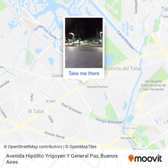 Avenida Hipólito Yrigoyen Y General Paz map