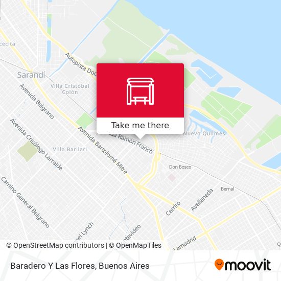 Baradero Y Las Flores map