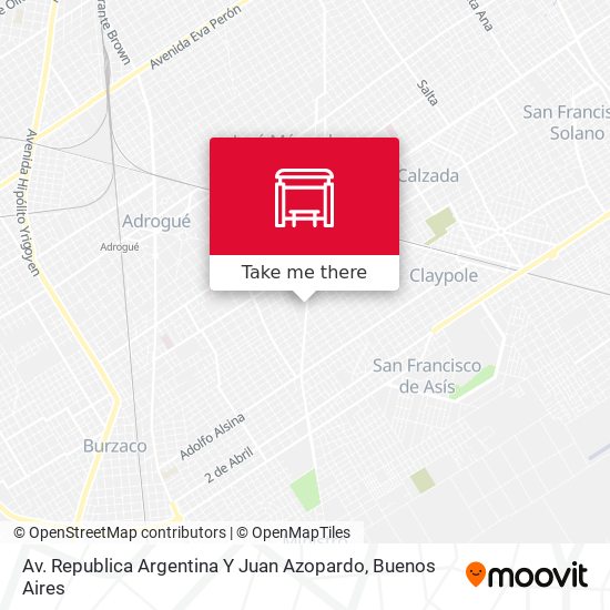 Av. Republica Argentina Y Juan Azopardo map