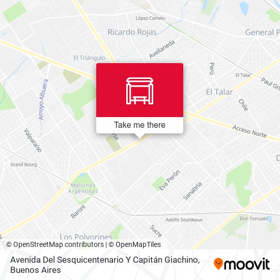 Avenida Del Sesquicentenario Y Capitán Giachino map