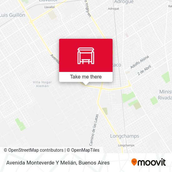Mapa de Avenida Monteverde Y Melián