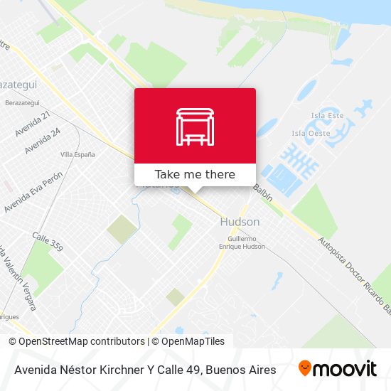 Avenida Néstor Kirchner Y Calle 49 map
