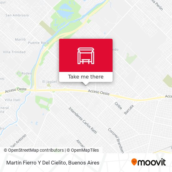 Martín Fierro Y Del Cielito map